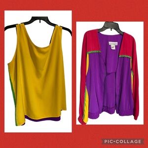 Vintage K.T. McKenzie Colorblock Jacket and Tank